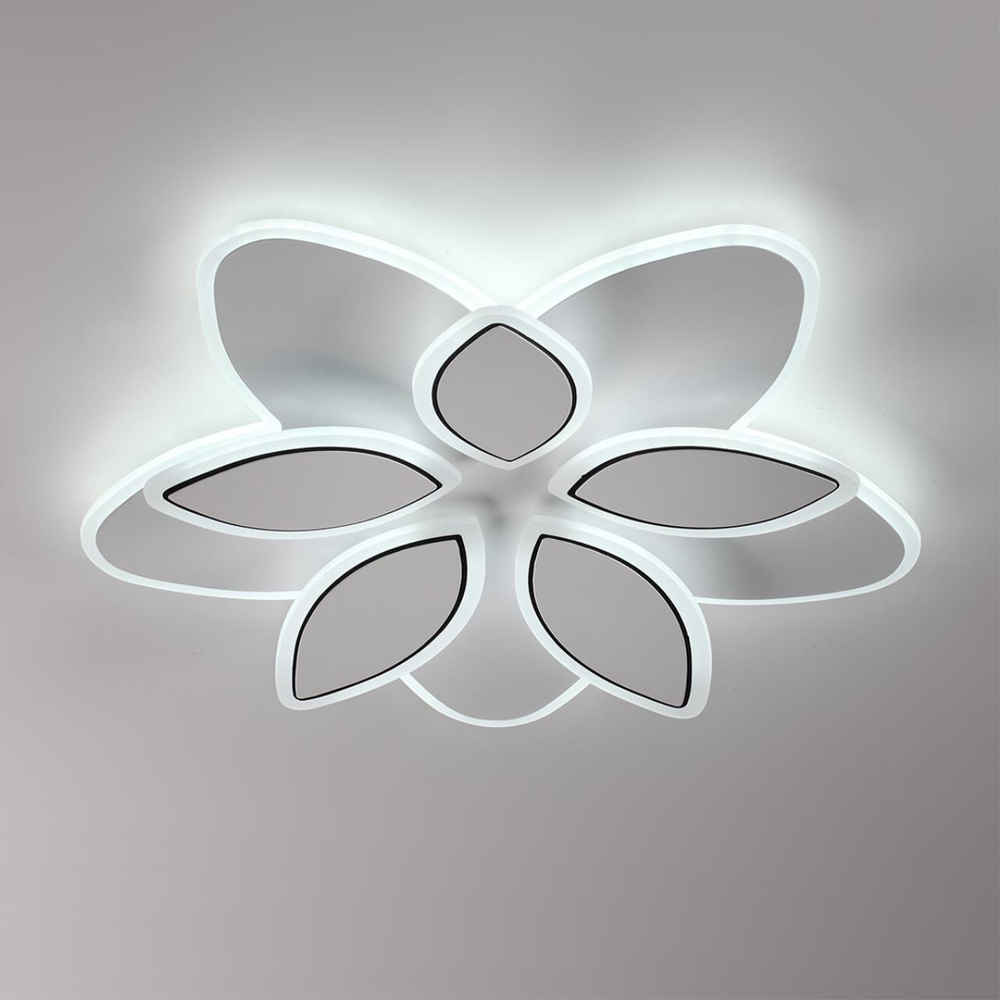 8014/75CL LEDIO LN25 белый/белый металл/акрилл Потолочный светильник LED 75W 220V 3000-6000K LOTUS