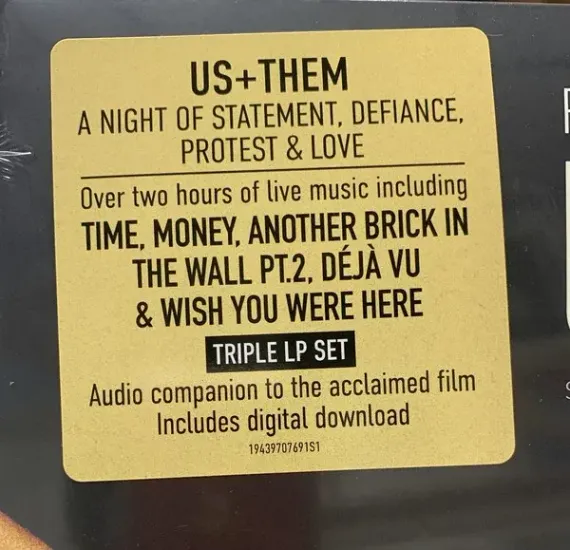 Roger Waters - Us + Them 3LP