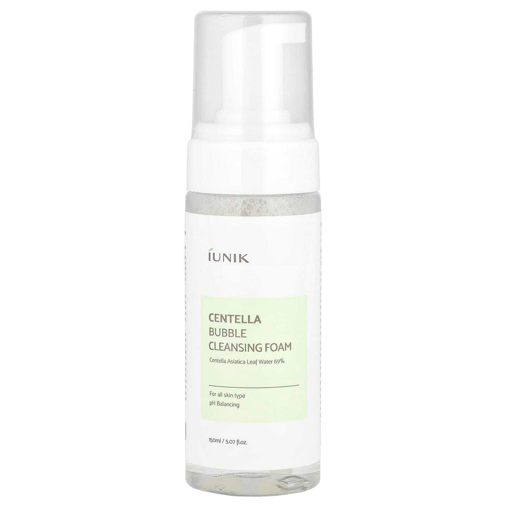 iUNIK, Очищающая пенка с Centella, пузырьковая очищающая пенка, 150 мл (5,07 жидк. унц.)