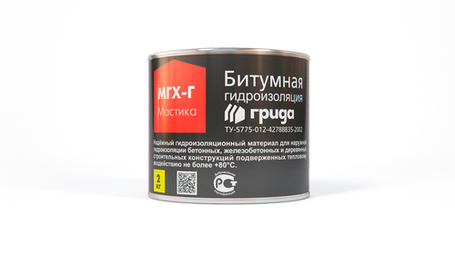 Мастика битумная МГХ-Г 2КГ "Грида"