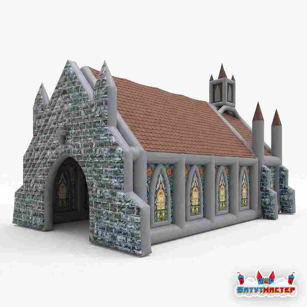 Надувной парк ужасов «Врата в мрак», 18×9×7 м