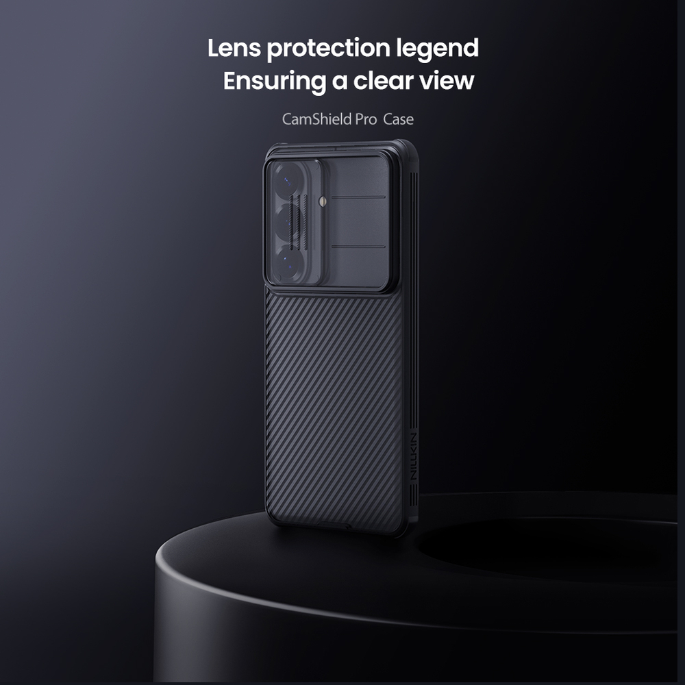 Чехол прозрачный тонированный для Samsung Galaxy S26, серия CamShield Pro (защитная сдвижная шторка для камеры) от Nillkin