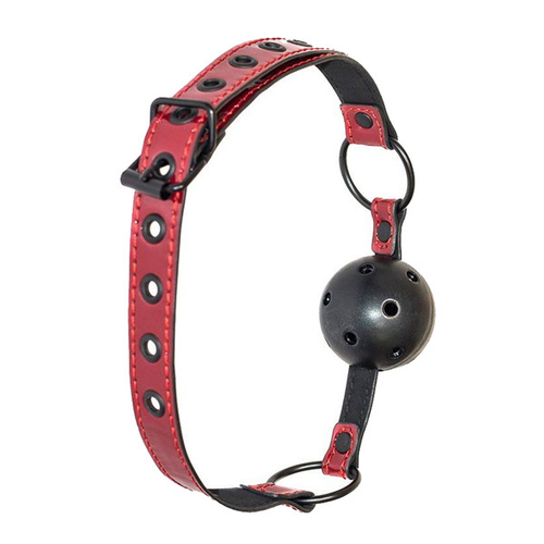 Черно-красный кляп-шарик 4,5см Lola Games Party Hard Love Bite 1153-01lola