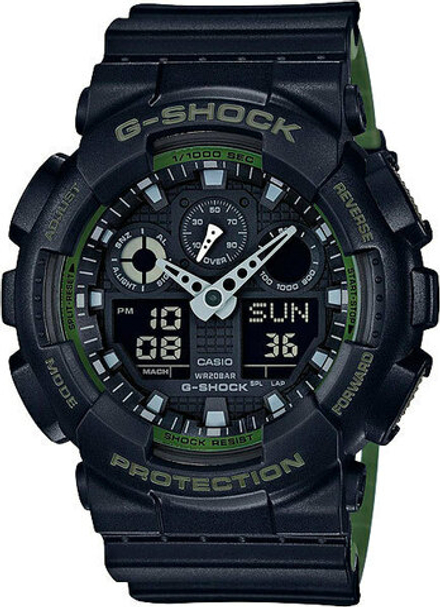 Японские наручные часы Casio G-SHOCK GA-100L-1A с хронографом