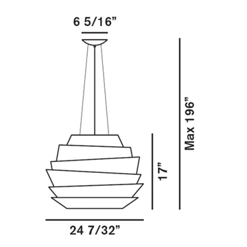 replica   Le Soleil pendant white