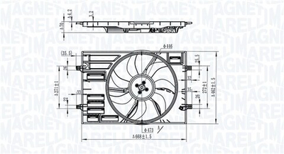 MAGNETI MARELLI - 069422828010-MAN - Fan, engine cooling