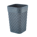 Стакан для ванной комнаты Plast Team Stone 74х74х112мм темный камень