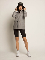 Анорак женский с кулиской без утеплителя Город Горький серый