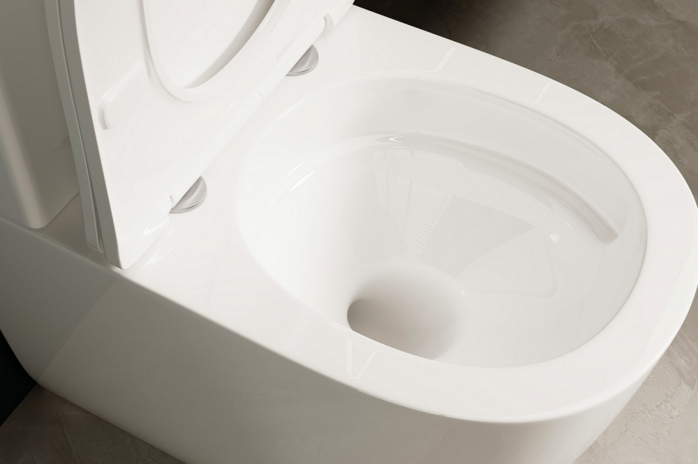 Унитаз ABBER Bequem AC1110T компакт белый, безободковый, смыв торнадо