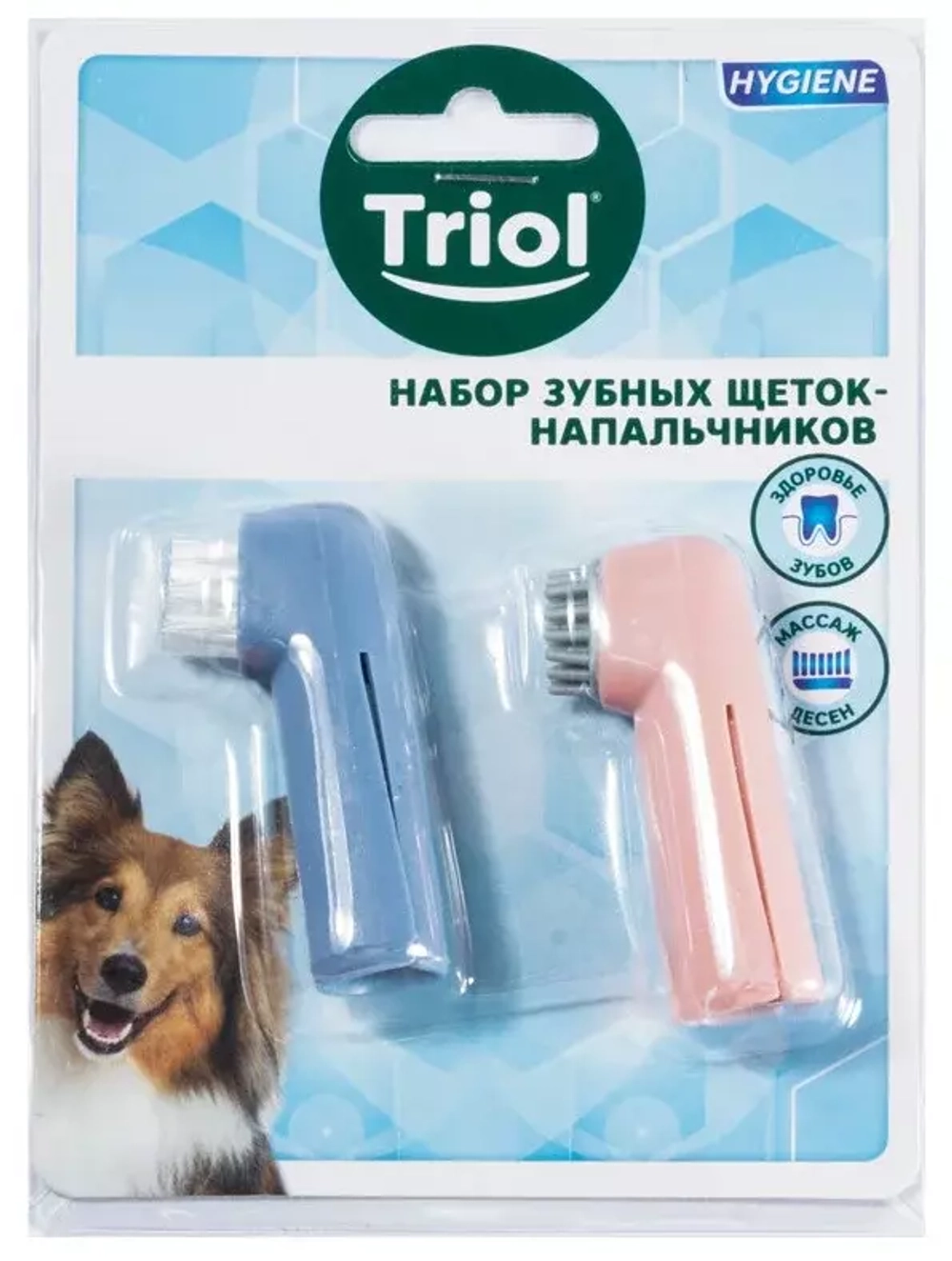 Triol зубная щетка-напальчник для собак
