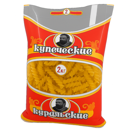 Макароны Купеческие Спираль №1 2 кг