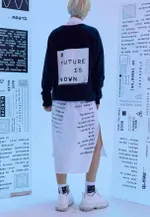 Толстовка Futureisnown Tag Back Sweatshirt Черная