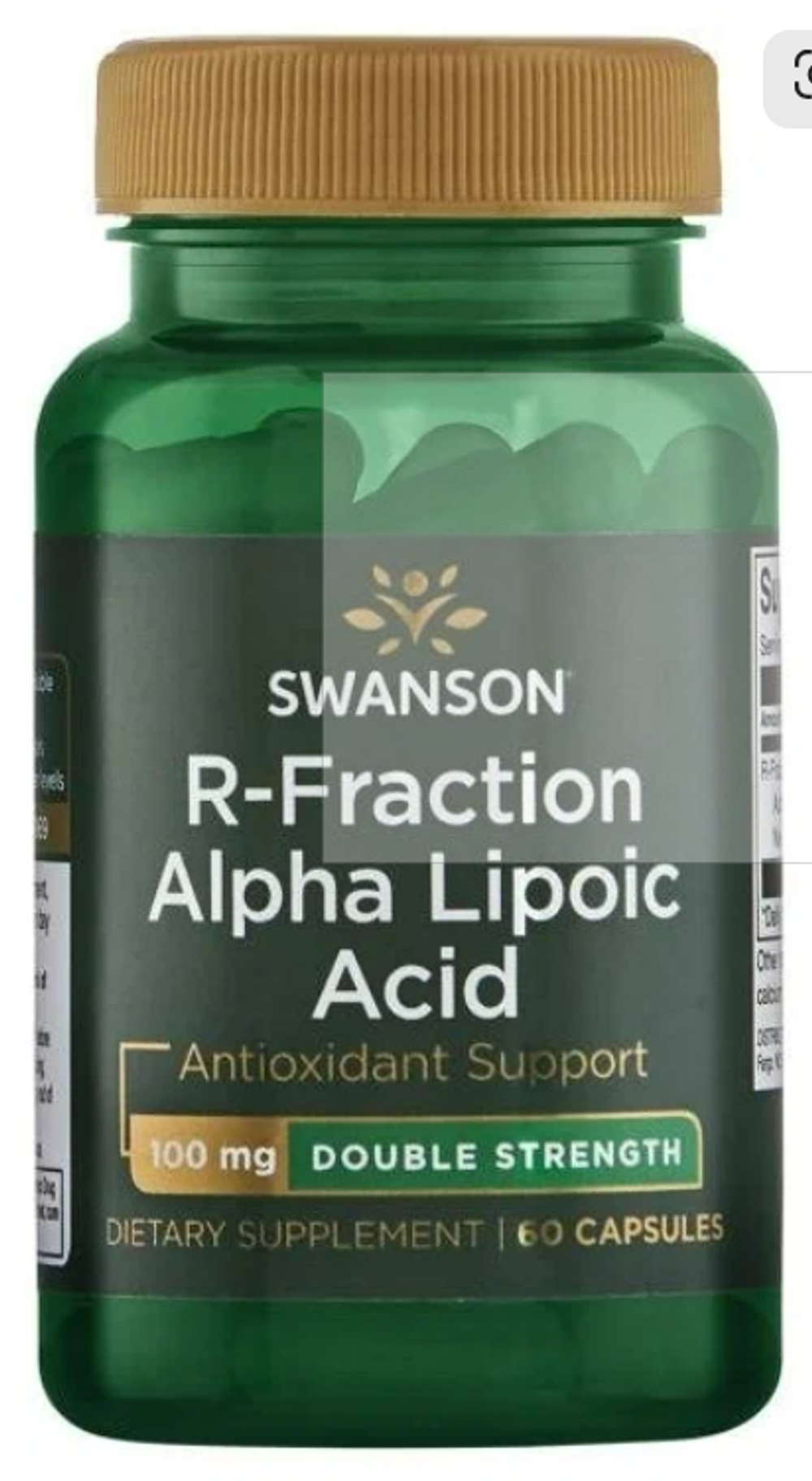 R-Fraction Alpha Lipoic Acid - Double Strength 100 mg