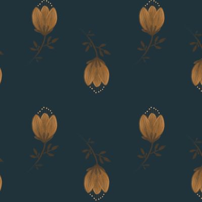 тюльпаны на синем