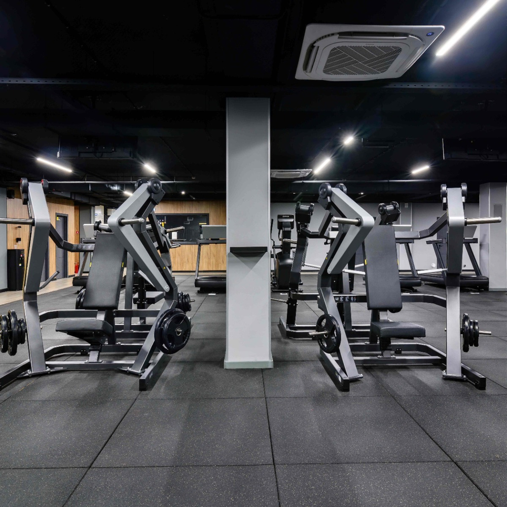 D910 Широкий жим от груди, рычаги серые