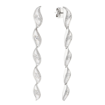 Серьги с Бриллиантами, Эмаль, E0123-81/2