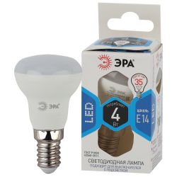Лампа светодиодная ЭРА STD LED R39-4W-840-E14 4Вт рефлектор нейтральный белый свeт Е14 | Лампы cветодиодные Рефлектор (R )