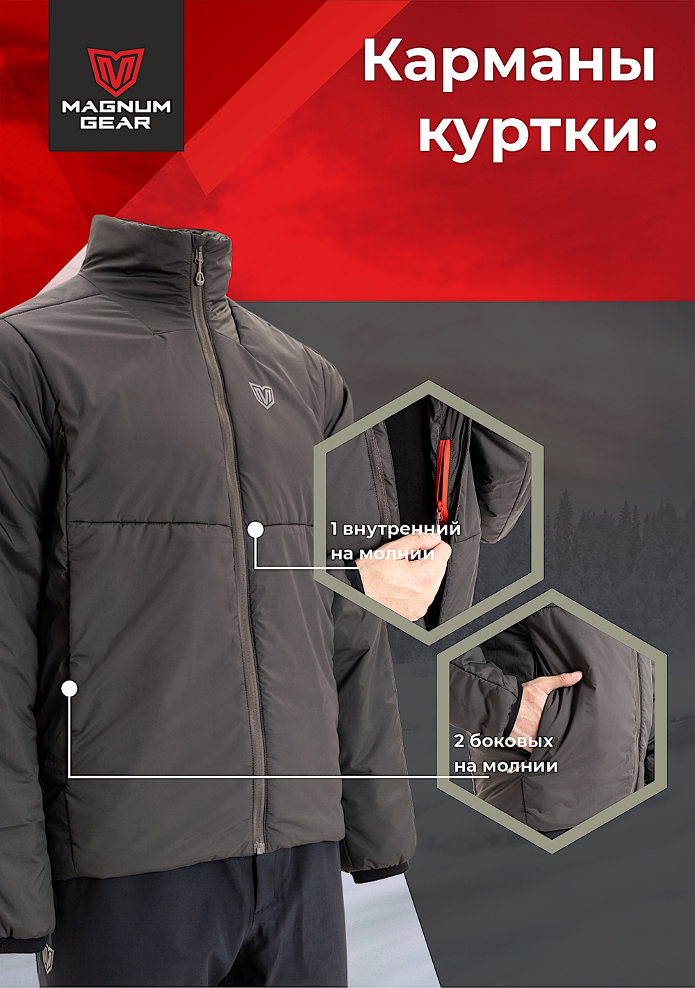 Куртка Magnum Radiator Графит MFD2-RDT-1GR -