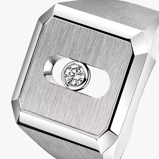 Messika Move Titanium signet ring