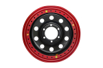 Диск усиленный стальной черный 6x139,7 8xR16 d110 ET-19 с двойным бедлоком (красный)