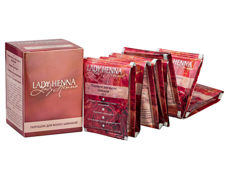 Порошок для волос Lady Henna Шикакай 10 гр. х 12 шт. = 120 гр.