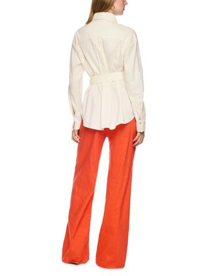 Marc Cain Рубашка из льна с поясом