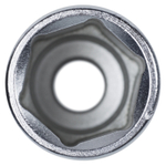 KING TONY (423523M) Головка торцевая глубокая шестигранная 1/2", 23 мм