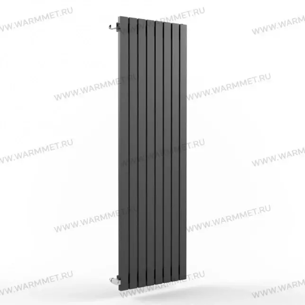 Радиатор WARMMET водяной настенный вертикальный Flat 60V (W) ГРАФИТ RAL7024