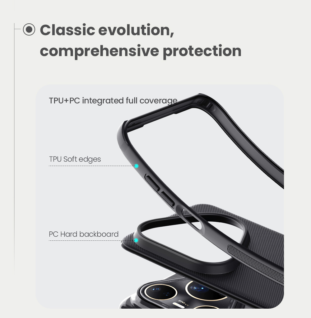 Чехол противоударный от Nillkin c поддержкой MagSafe для Huawei Pura 80 Ultra, серия Super Frosted Shield Pro Magnetic Case