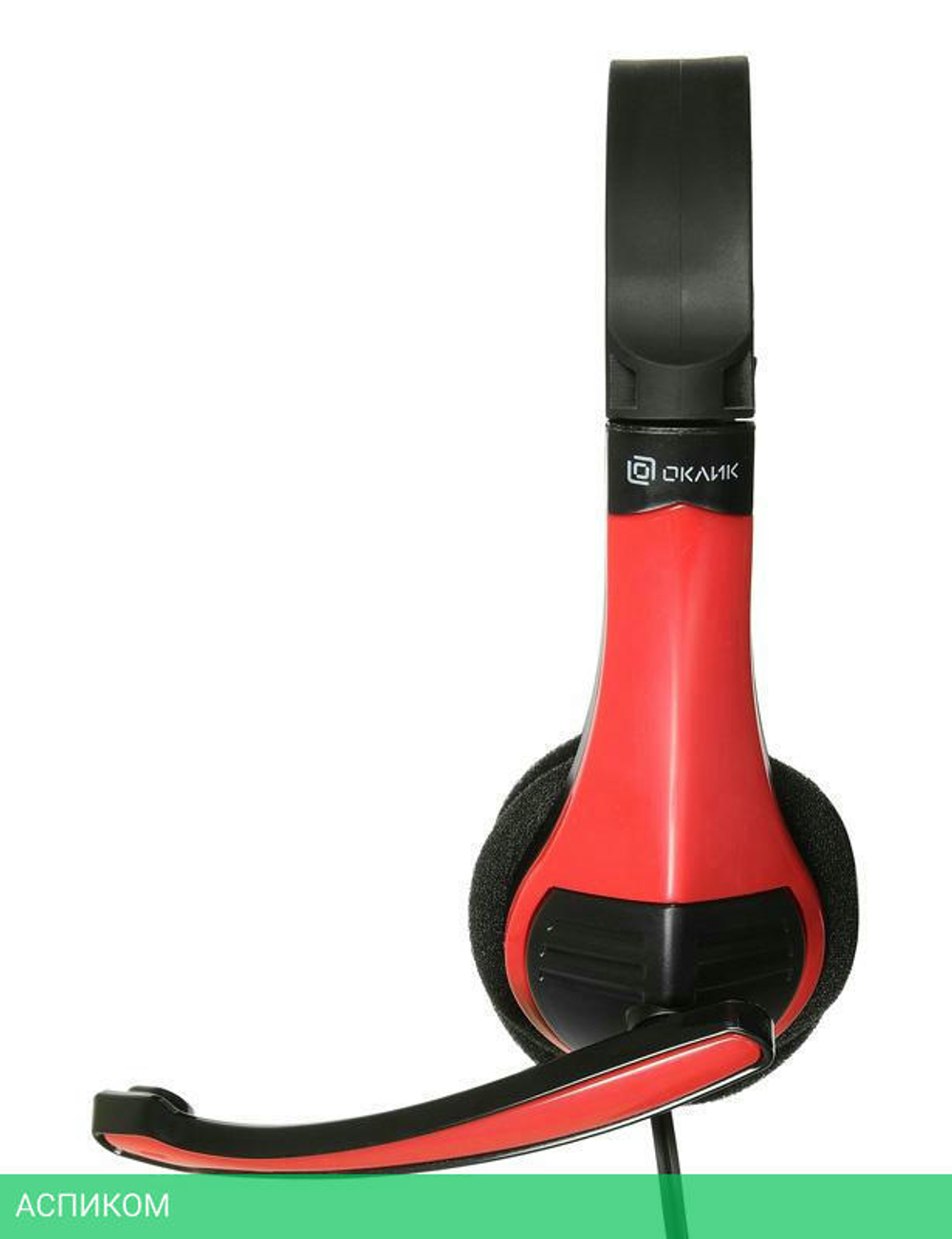 Наушники Oklick HS-M150 NO-003N черный/красный (359486)