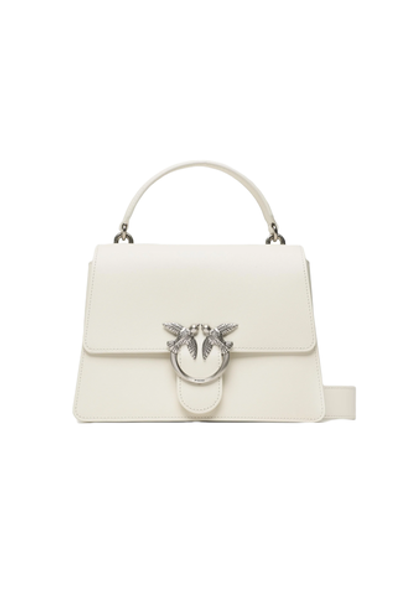 CLASSIC LOVE BAG ONE TOP HANDLE LIGHT SIMPLY - white-antique silver