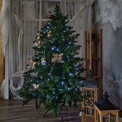 ULD-S10000-1000-DGA WHITE IP20 Гирлянда светодиодная. 100м. 1000 светодиодов. Белый свет. Провод зеленый. ТМ Uniel