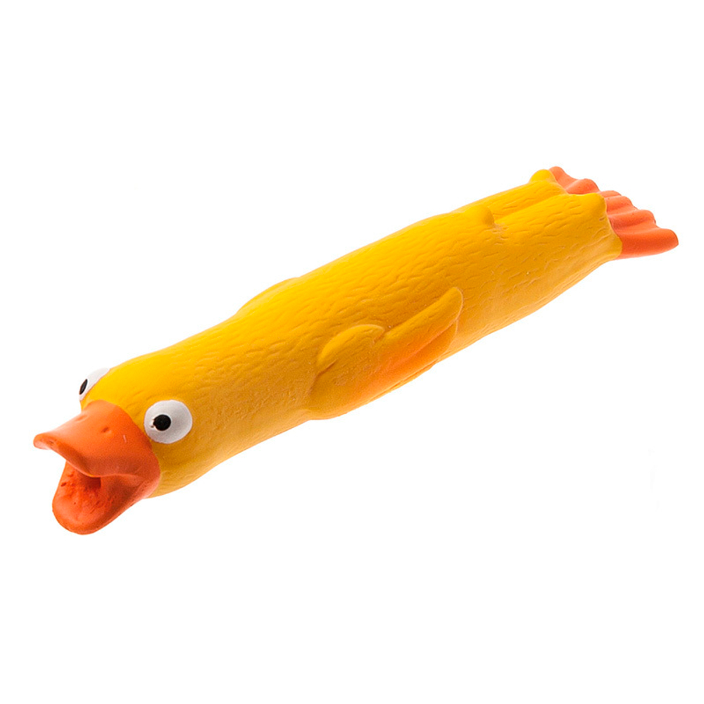 Игрушка латекс "Утка со звуком" 19 см