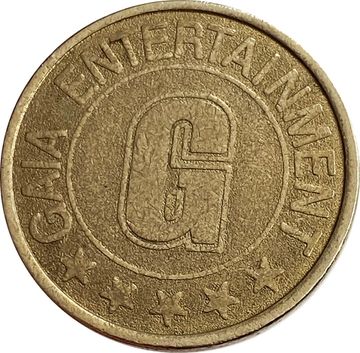 Игровой жетон аппарата казино «Gaia Entertainment - G»