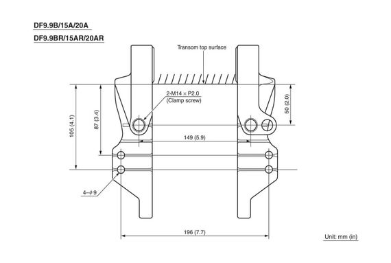 4х-тактный лодочный мотор SUZUKI DF15AES