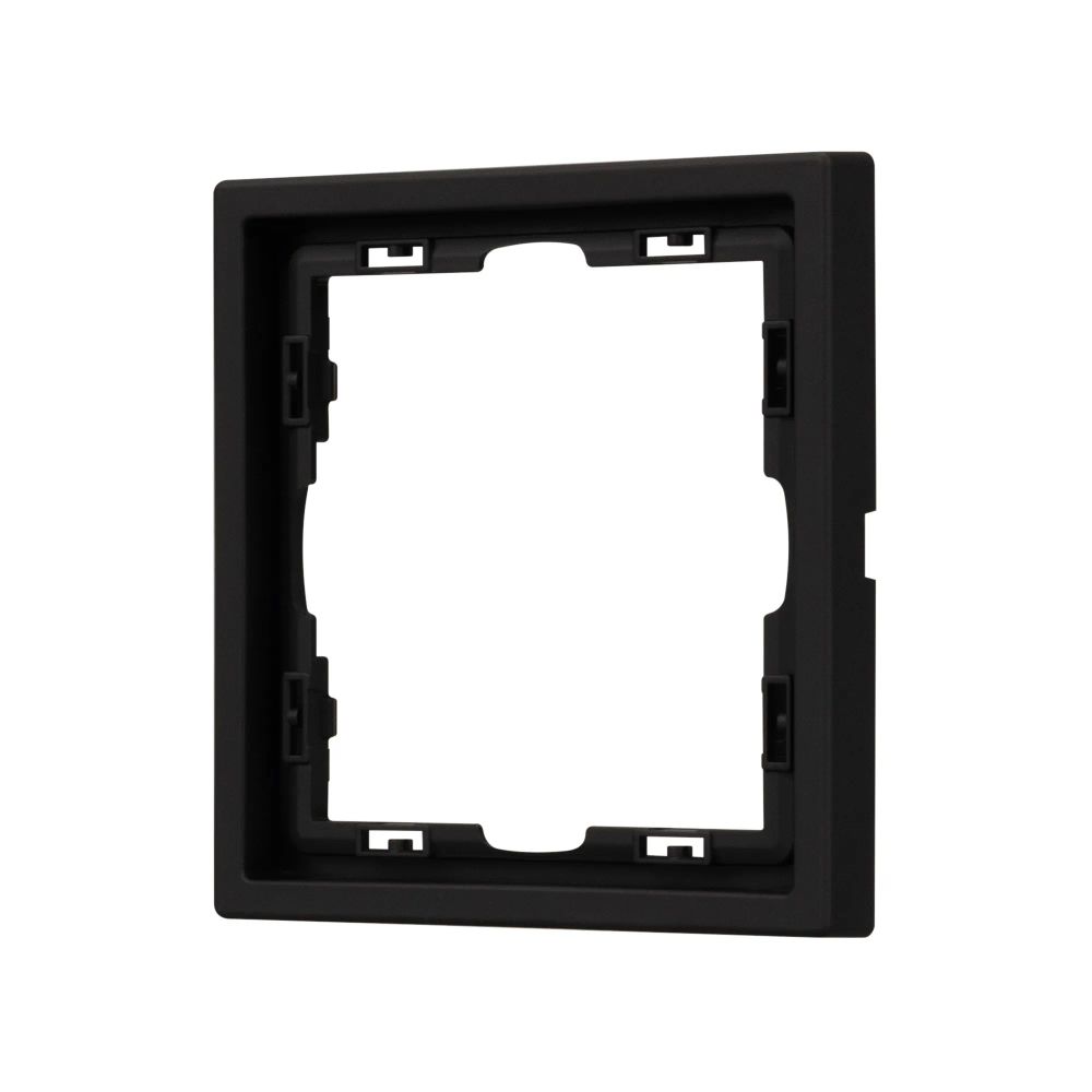 Рамка пластиковая FRM-NOBE-SFPL-1-BK (Arlight, Черный оникс) 054212