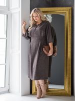 Платье 1360 черно-коричневый Novita (Акция)