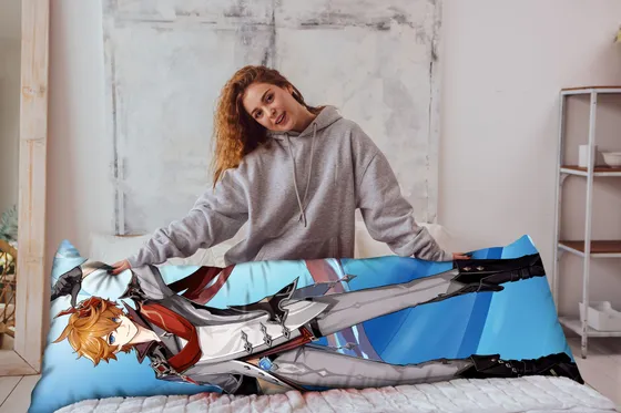 Дакимакура Дилюк и Тарталья