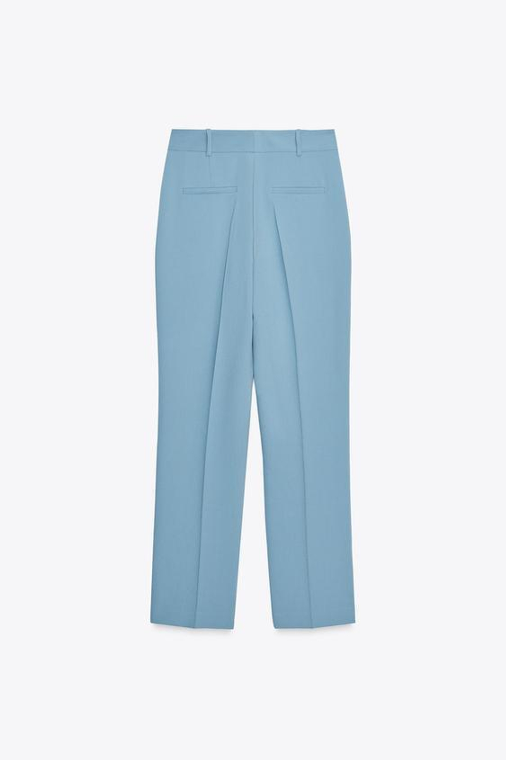 ZARA БРЮКИ FLARE С БОКОВЫМИ РАЗРЕЗАМИ, СИНИЙ