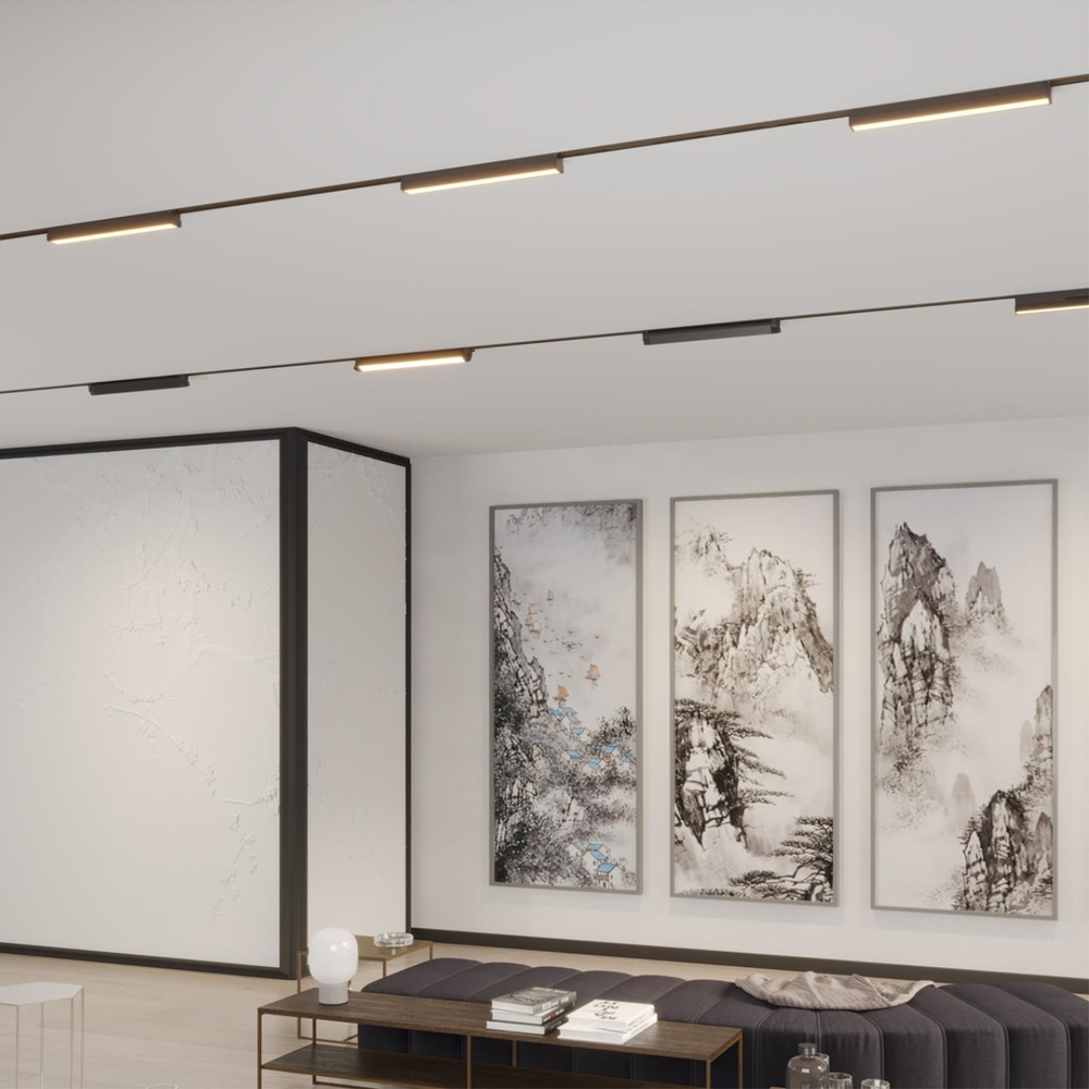 359792 PORT NT25 236 черный Светильник однофазный двухжильный трековый с переключ. цв. температуры IP20 LED 24W 180-265V 2700К/3200К/4000К ITER