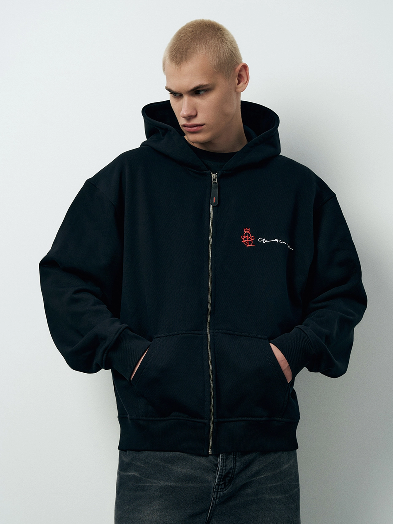 Худи на молнии "OTMA x BOZE"