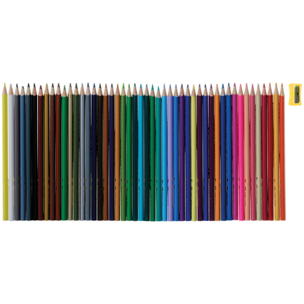 Карандаши цветные Faber-Castell "Ecopen" 48цв., трехгран., заточен., картон, европодвес, с точилкой