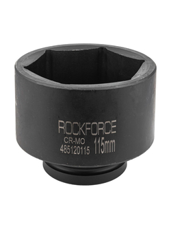 Головка ударная глубокая, 1'', 115мм (6гр.) RockForce RF-485120115
