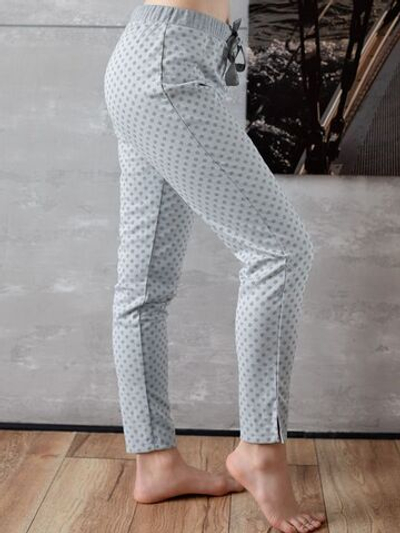 Домашние брюки на резинке (Размер: XL) (Цвет: серый)