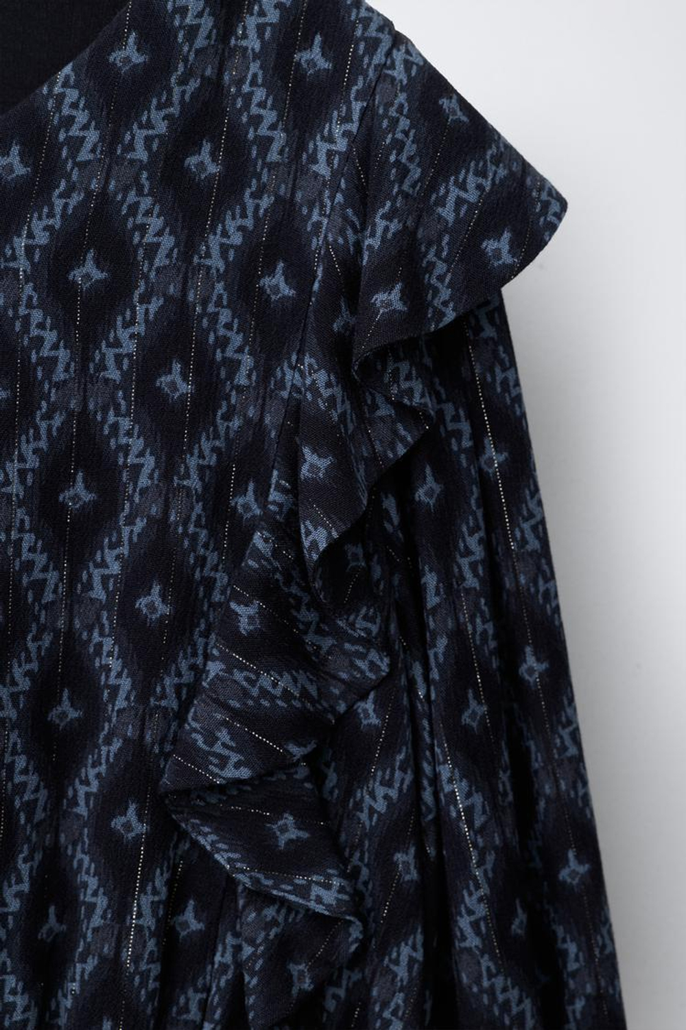 ZARA ПЛАТЬЕ С ПРИНТОМ, СИНИЙ