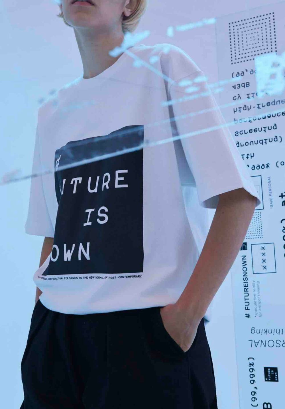 Футболка Futureisnown Tag Front Белая