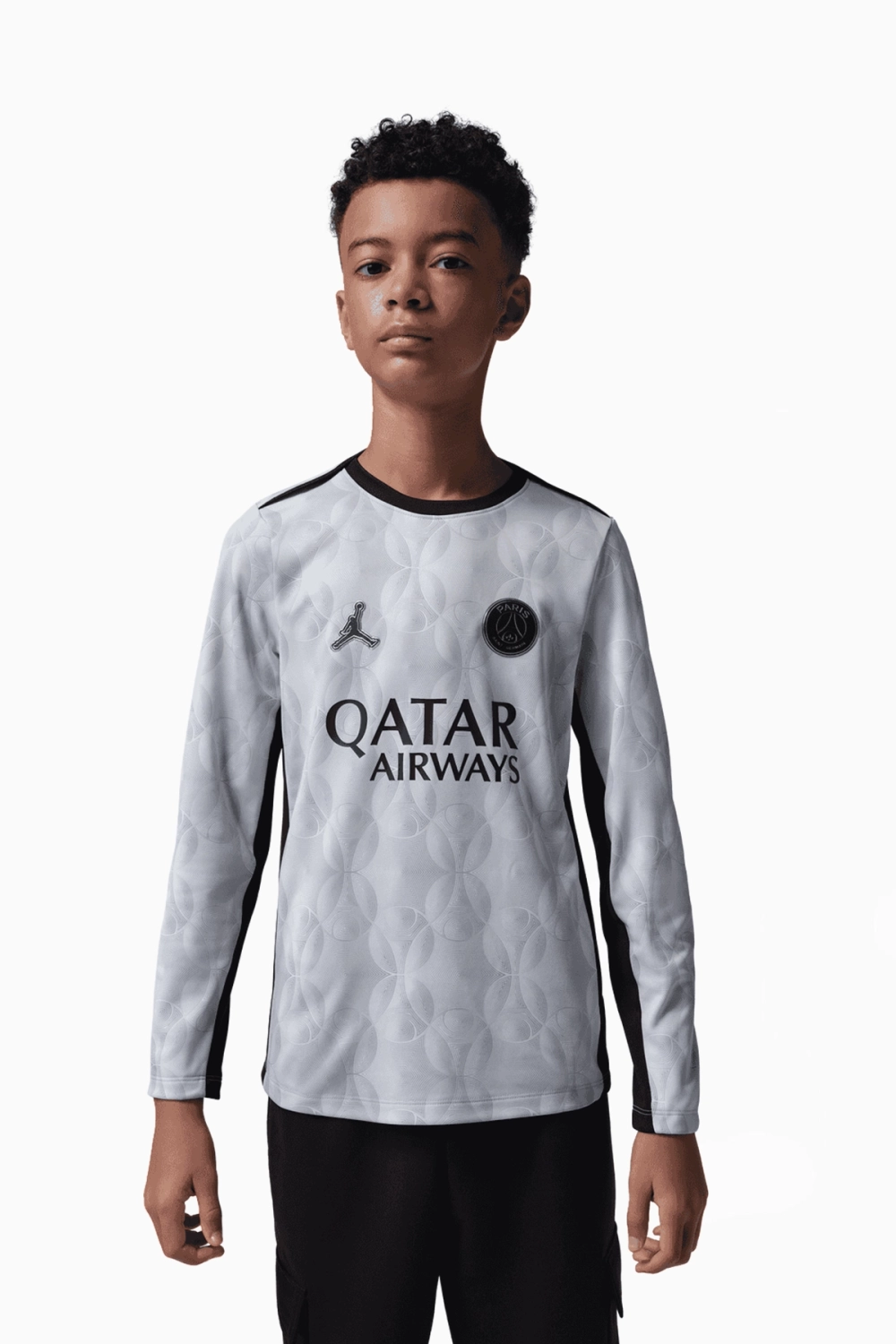 Футболка с длинными рукавами Nike PSG x Jordan 25/26 Academy Pro Night Edition Junior - серый