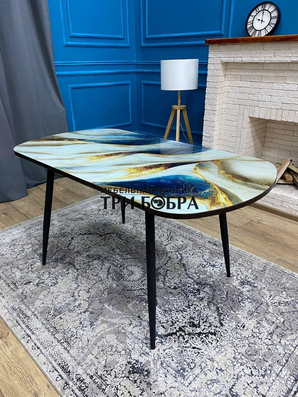 Кухонный раздвижной стол "Премьер", сатин