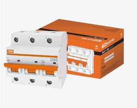 SQ0207-0032 ВА47-100 3Р 80А 10кА -Авт. выкл.(D) TDM