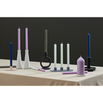 Набор из двух свечей мятного цвета из коллекции Edge, 24,5 см